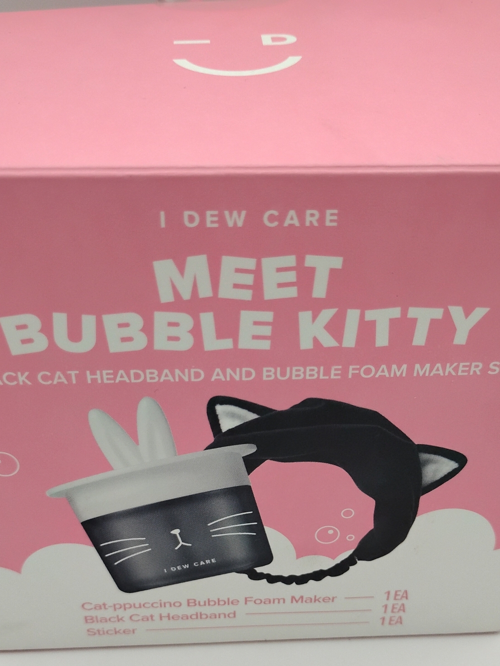 I Dew Care Meet Bubble Kitty Set Is A 3-piece K-beauty Skincare Accessory Lit